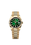 Rolex Daydate Full Gold Green Dial With Daimond