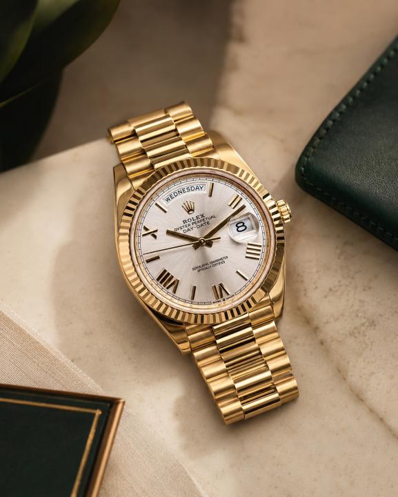 Rolex Daydate Full Gold White Dial With Roman Number Hover Image