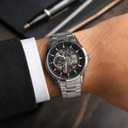 TOMMY HILLFIGER AUTOMATIC SILVER BLACK