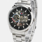 TOMMY HILLFIGER AUTOMATIC SILVER BLACK