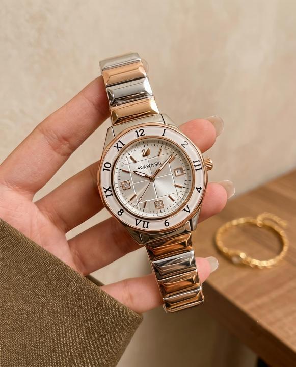 Swarovski Dextera Crystal 2Ton-Copper-White Ladies Hover Image