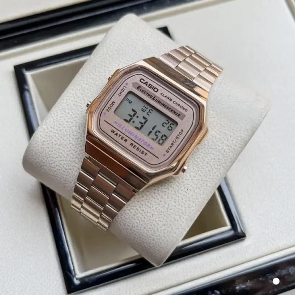 Casio Vintage Rose Gold HQ AT306 Hover Image