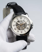 Fossil Grant Automatic black silver white