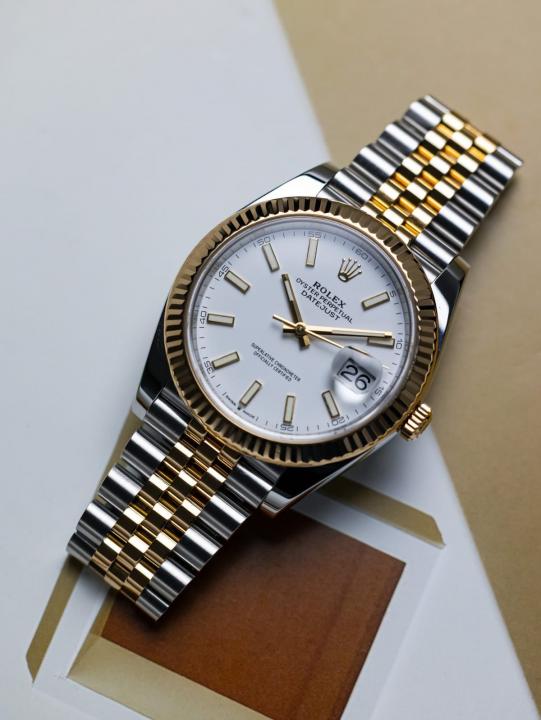 Rolex Datejust Dual Tone With White Dial