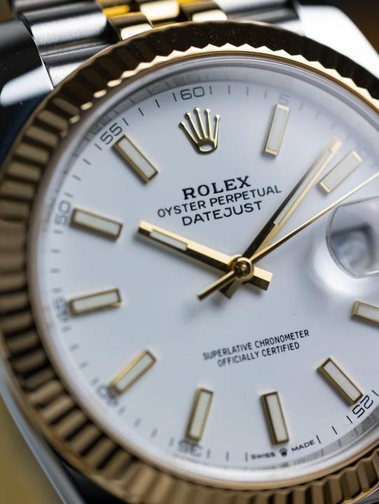 Rolex Datejust Dual Tone With White Dial