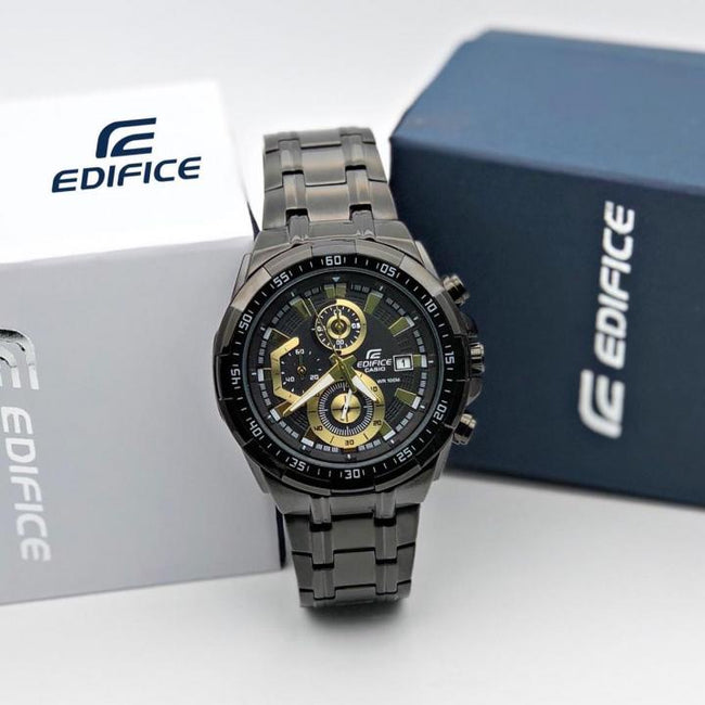 Casio Edifice Efr539 Black-Gold Hover Image