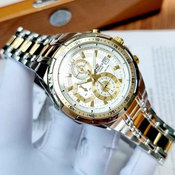 Casio Edifice Efr539 2Ton-Gold-White Hover Image