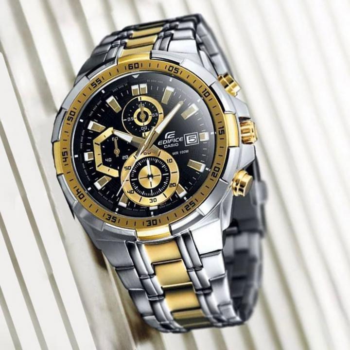 Casio Edifice Efr 540D Silver-Black