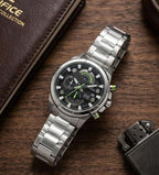 Casio Edifice Efr 540D Silver-Black