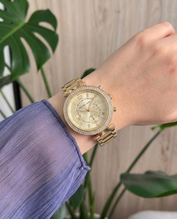 Michael Kors Parker Gold-Gold Ladies Hover Image
