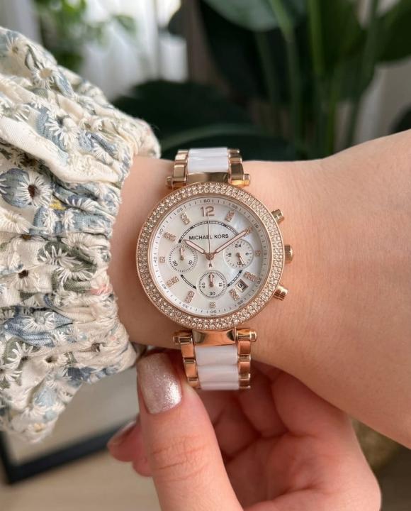 Michael Kors Parker White Ladies Hover Image