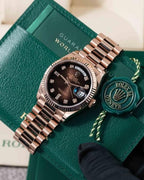 Rolex Daydate Full Copper With Diamond Cut