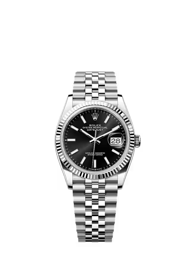 Rolex Datejust Black Dial Hover Image
