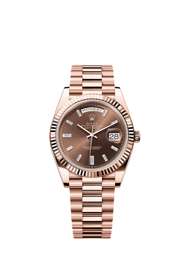 Rolex Daydate Full Copper With Diamond Hover Image