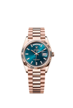 Rolex Daydate Full Copper Blye Dial With Diamond