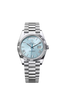Rolex Daydate Full Silver With Skyblue Dial