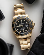 Rolex Submarine Full Gold Black Dial