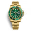 Rolex Submarine Full Gold Green Dial