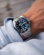 Rolex Submariner Silver Chain Black Dail