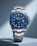 Rolex Submarine Full Silver Blue Dial