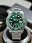 Rolex Submarine Full Silver Green Dial