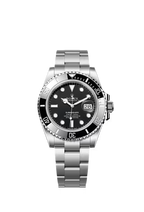 Rolex Submariner Silver Chain Black Dail